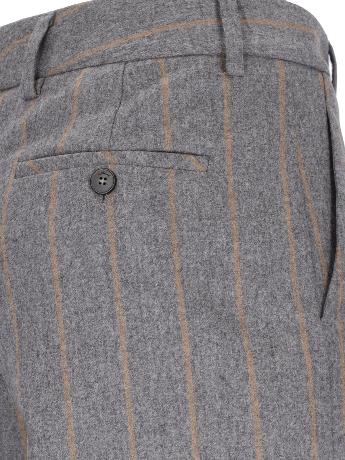 Shop Incotex Pinstriped Straight Pants In Gray