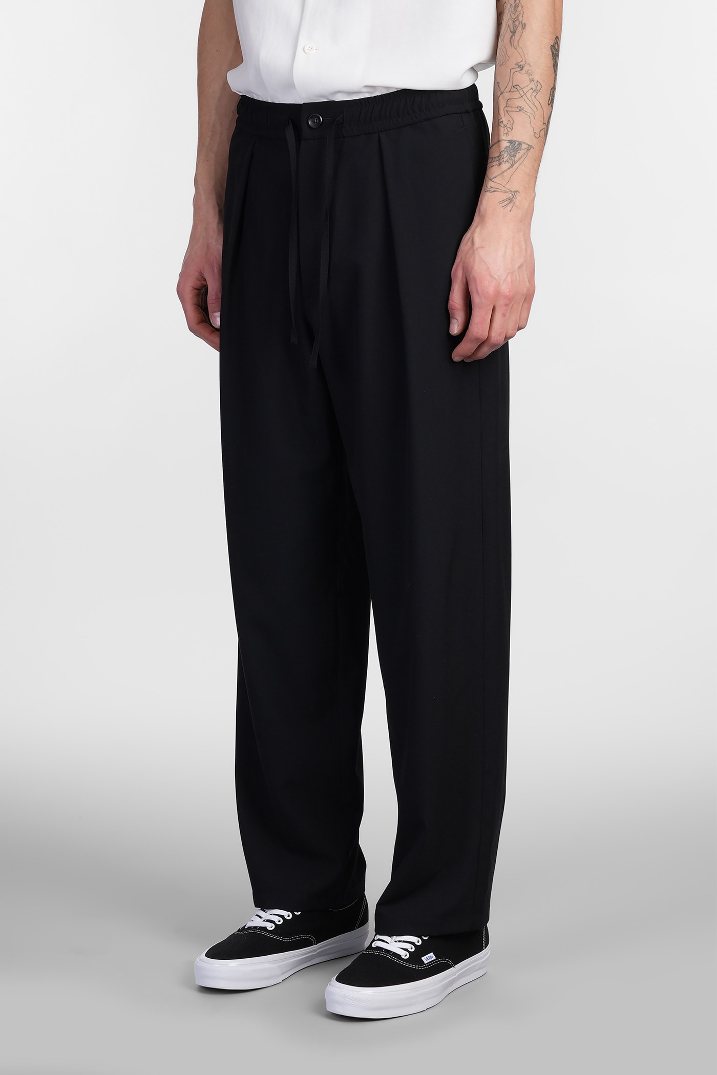 Attachment Pants In Black Polyamide Polyester In Black