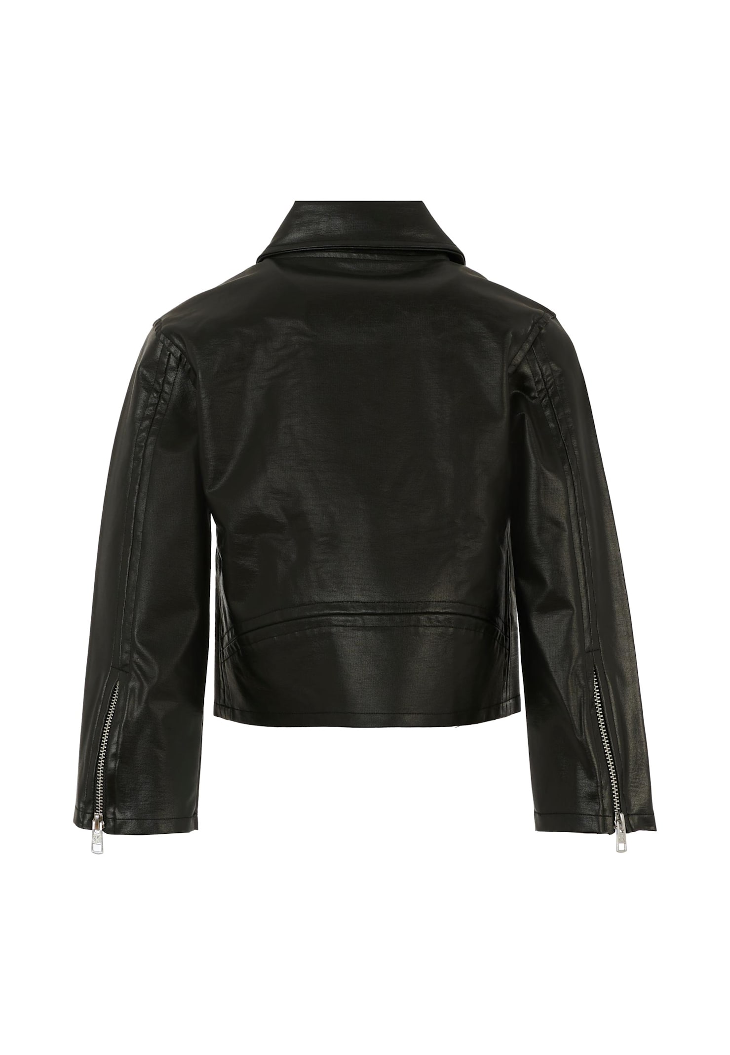 Calvin Klein Zip-front Flap-pocket Jacket In Black