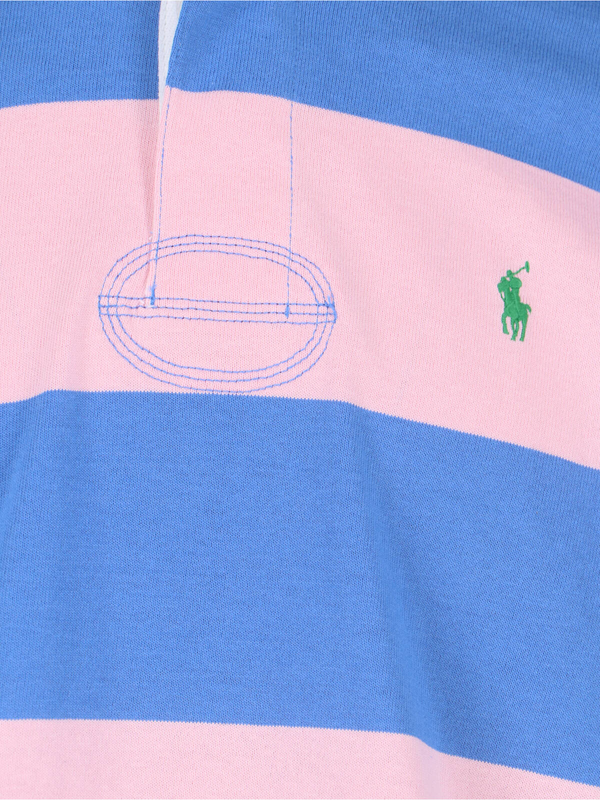 Polo Ralph Lauren Mens Rugby Striped Cotton-jersey Polo Shirt Pink Xxl In Garden Pink Blue
