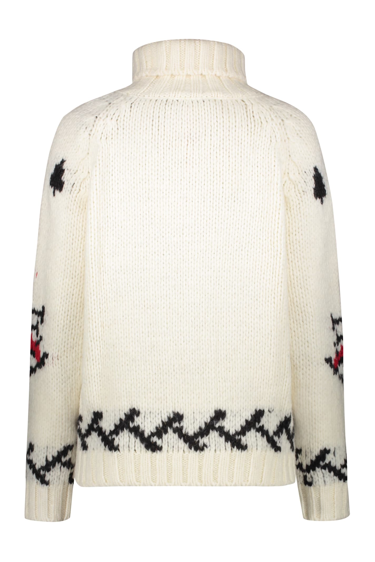 Shop Moorer Brida- Amw Turtleneck Sweater In White