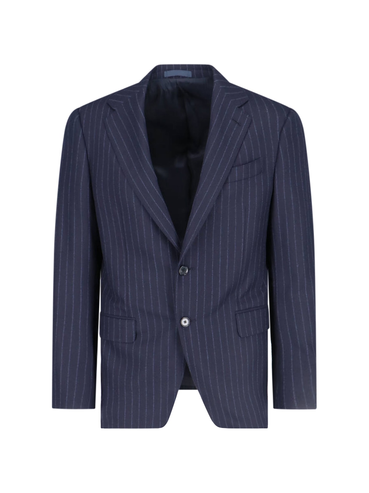 Shop Caruso Single-breasted Suit In Blue