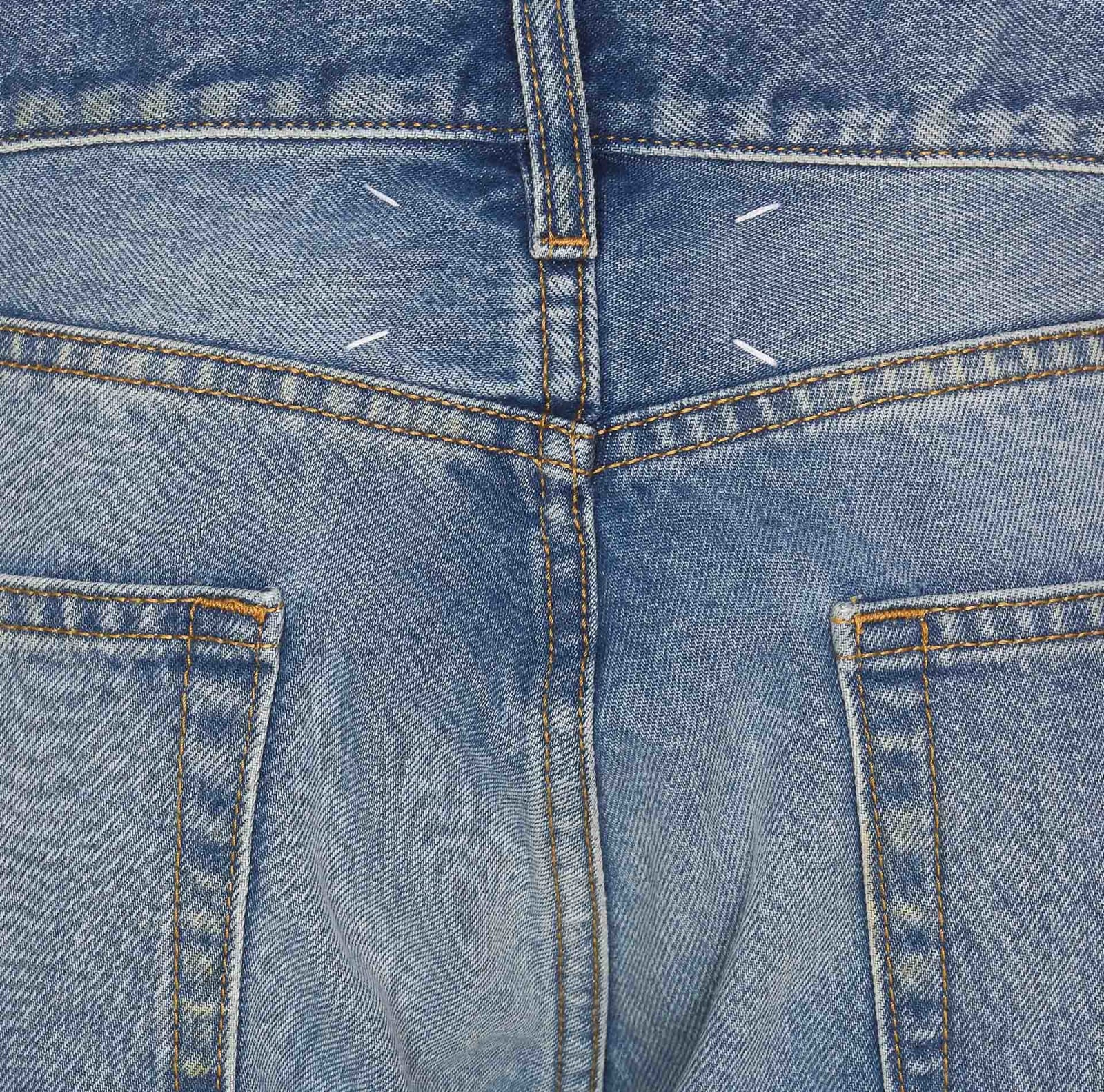 Shop Maison Margiela Jeans In Blu Denim