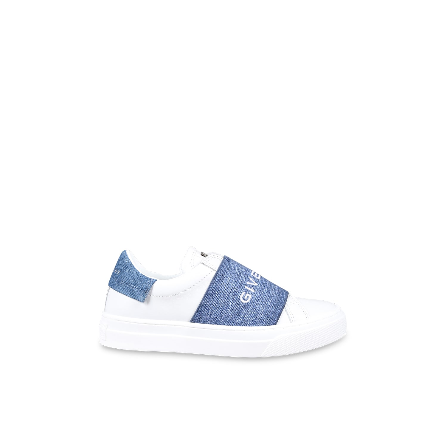 Givenchy White Sneakers For Kids With Logo