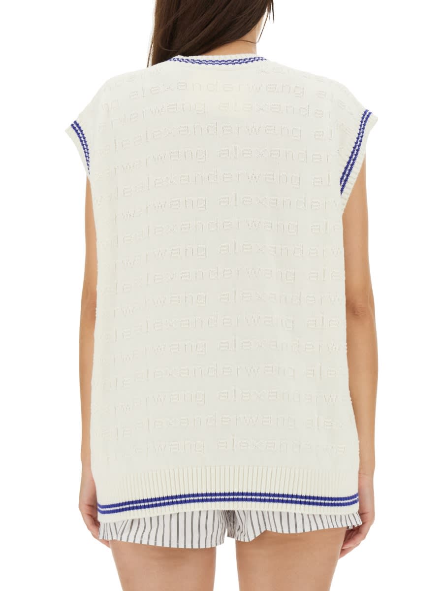 Shop Alexander Wang V-neck Vest In Multicolour