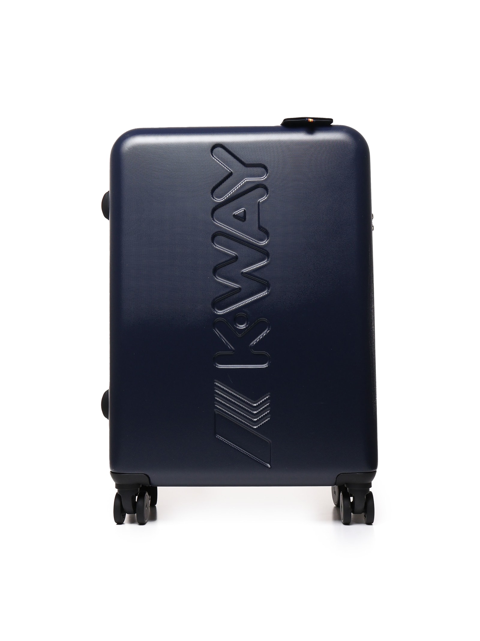 Shop K-way Medium Size Hard Travel Trolley In Blue