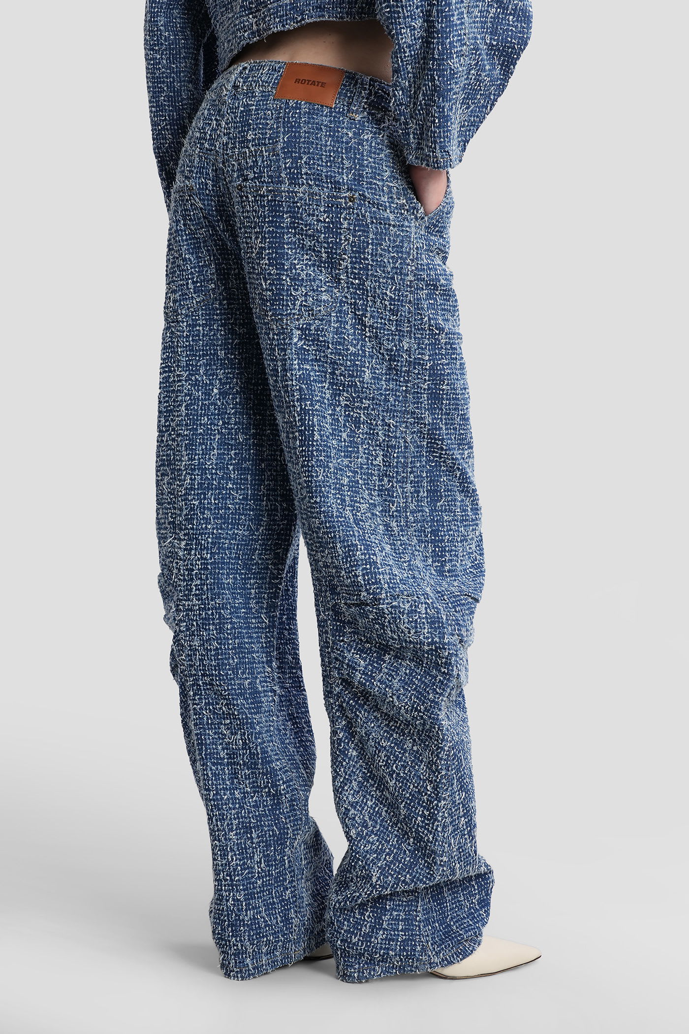 Rotate Birger Christensen Loose Fit Pants In Blue