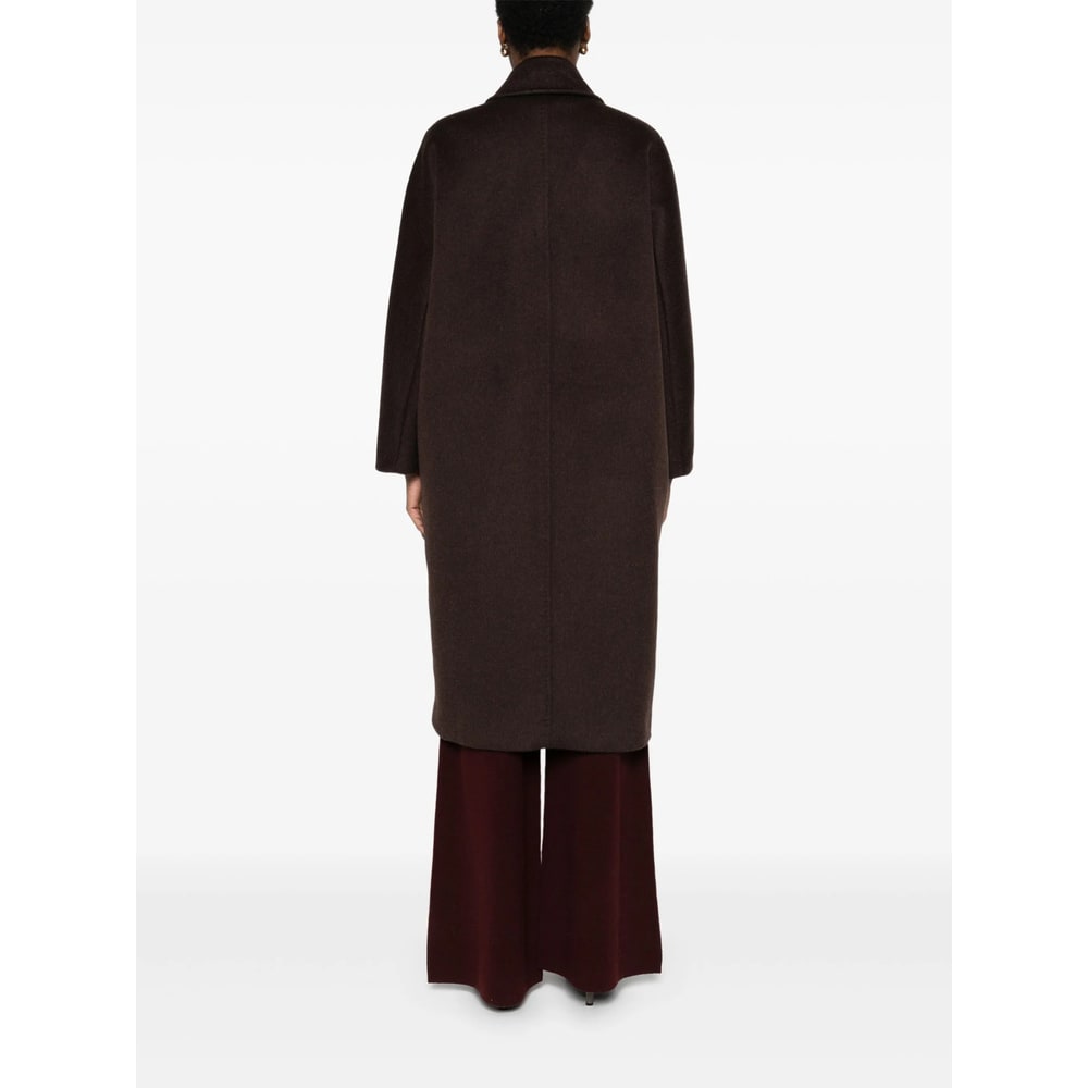 Max Mara Oversized Coat In Cashmere, Alpaca And Wool In Brown