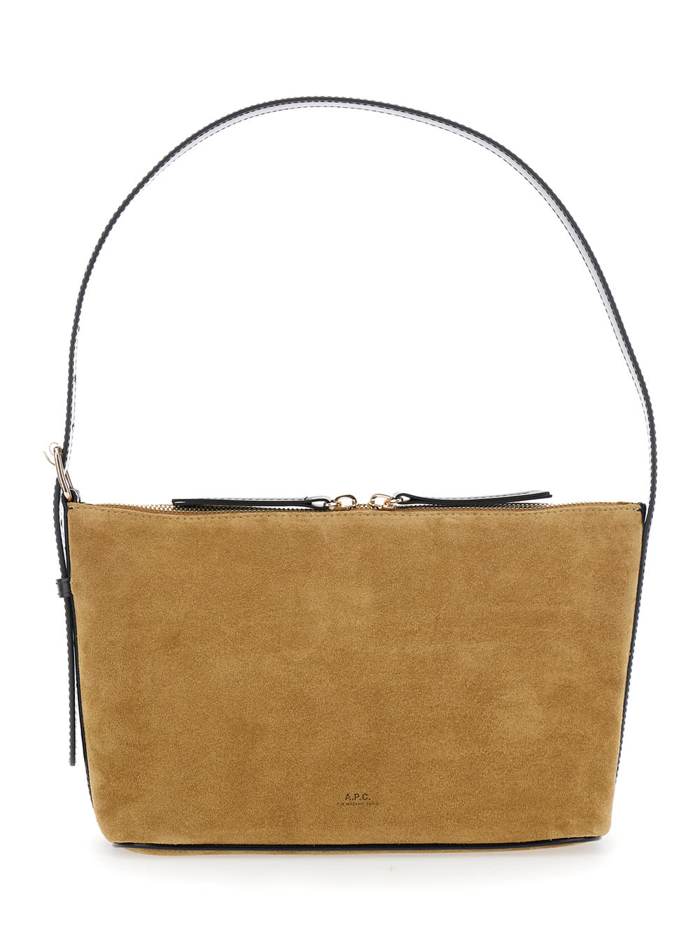 A. P.C. Sac Vera Shoulder Bags Suede And Smooth Leather