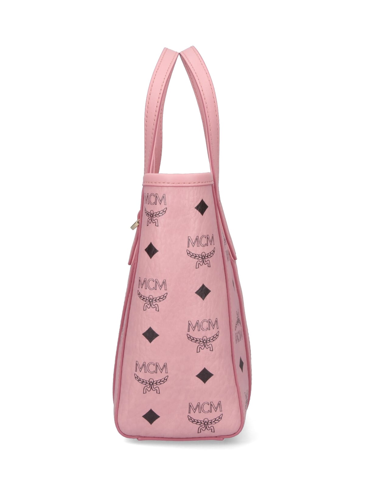 Mcm Toni Shopper Small Tote Bag In Pink