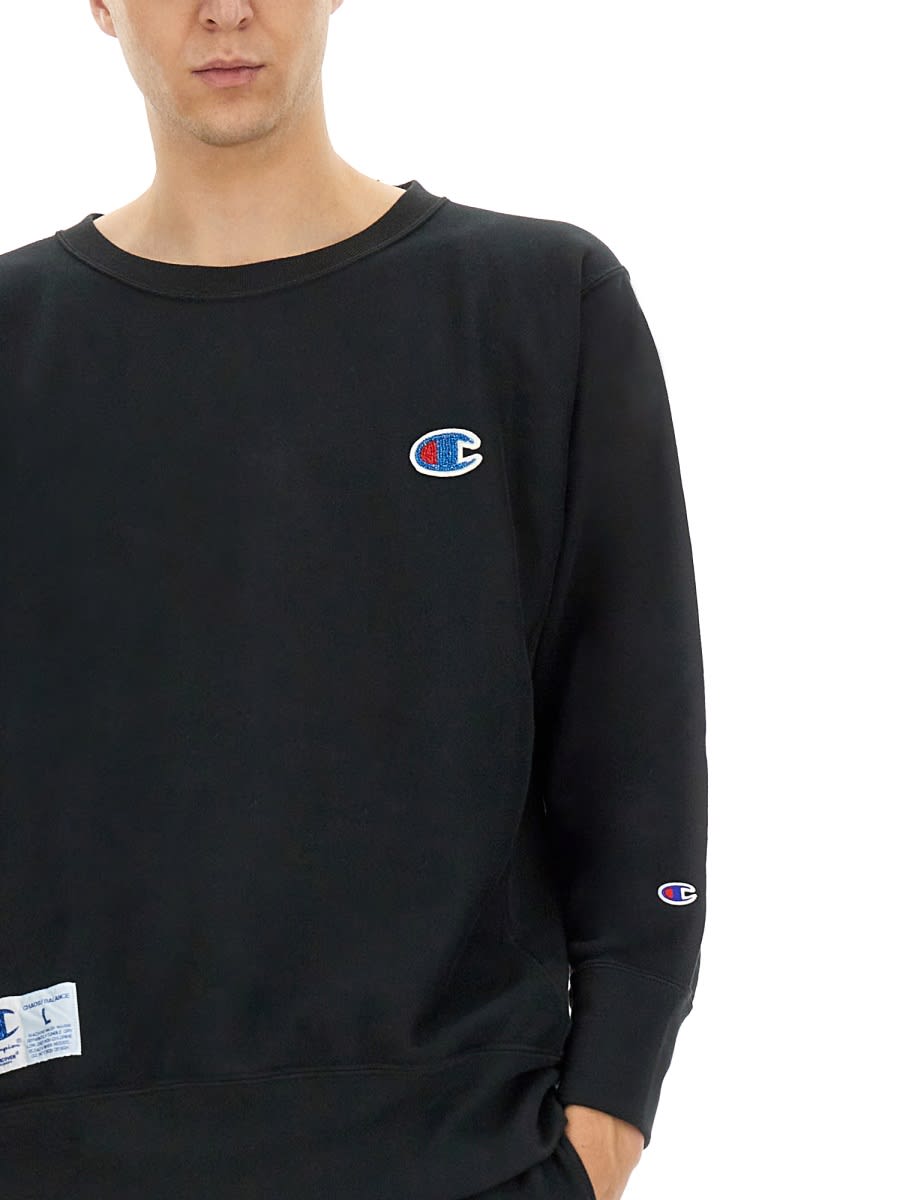 Undercover Black Champion Edition Uc1e4809 Sweatshirt In Black