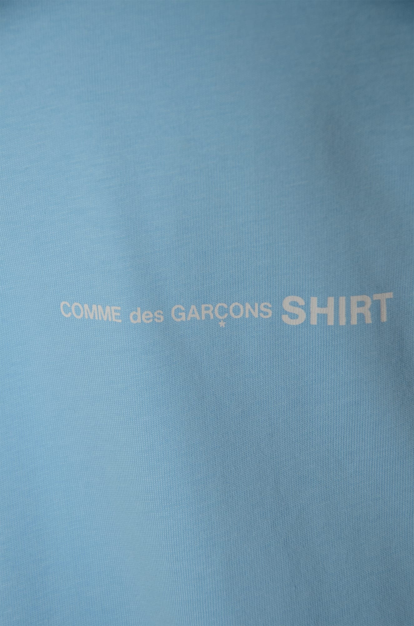 Shop Comme Des Garçons Chest Logo Regular T-shirt In Blue