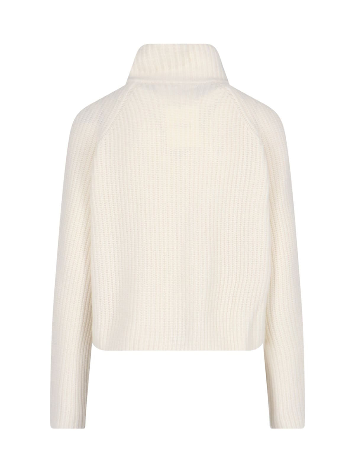 Lisa Yang Sadie Zip Sweater In White