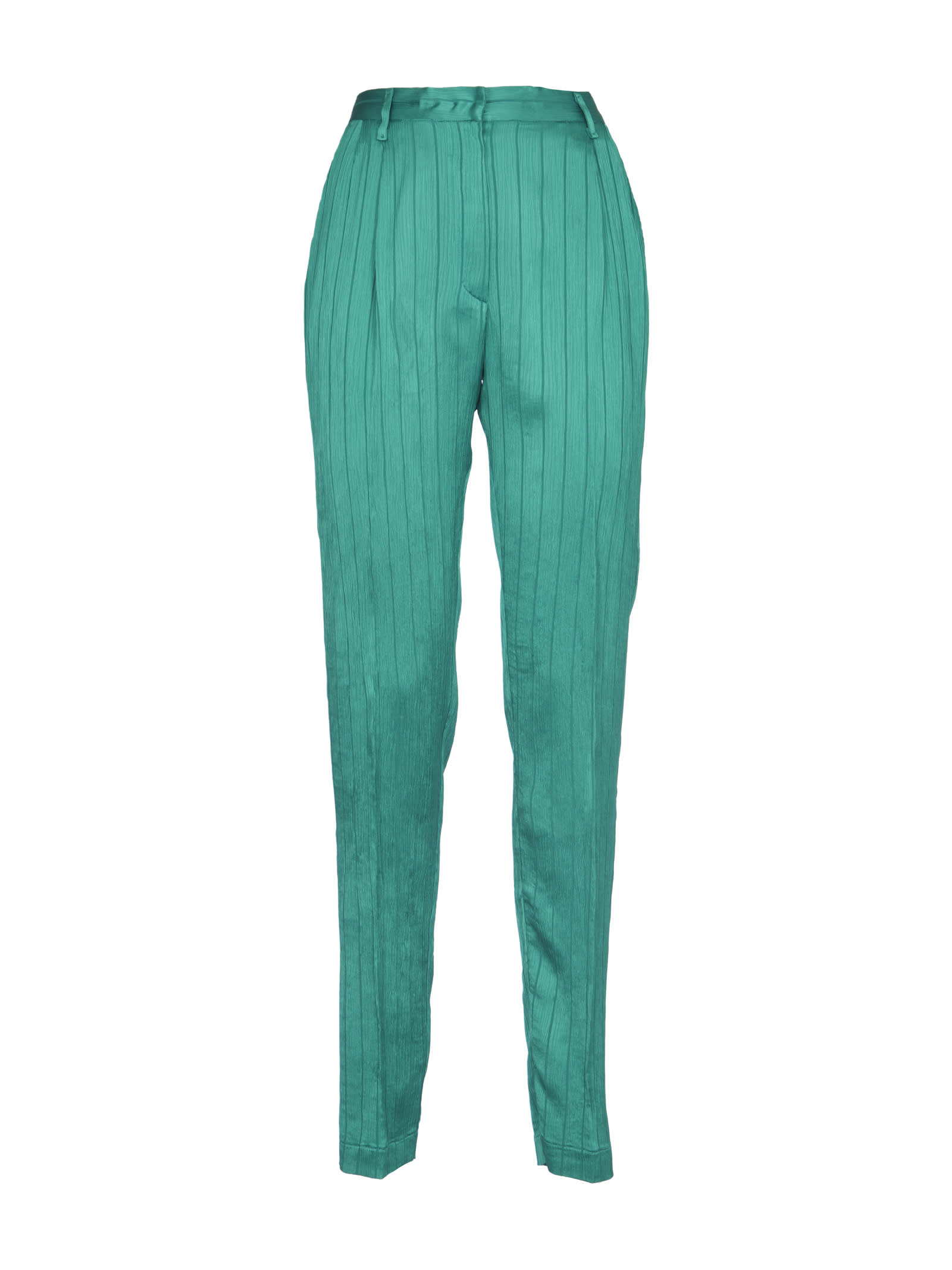 FORTE FORTE HIGH-WAISTED STRIPED TROUSERS