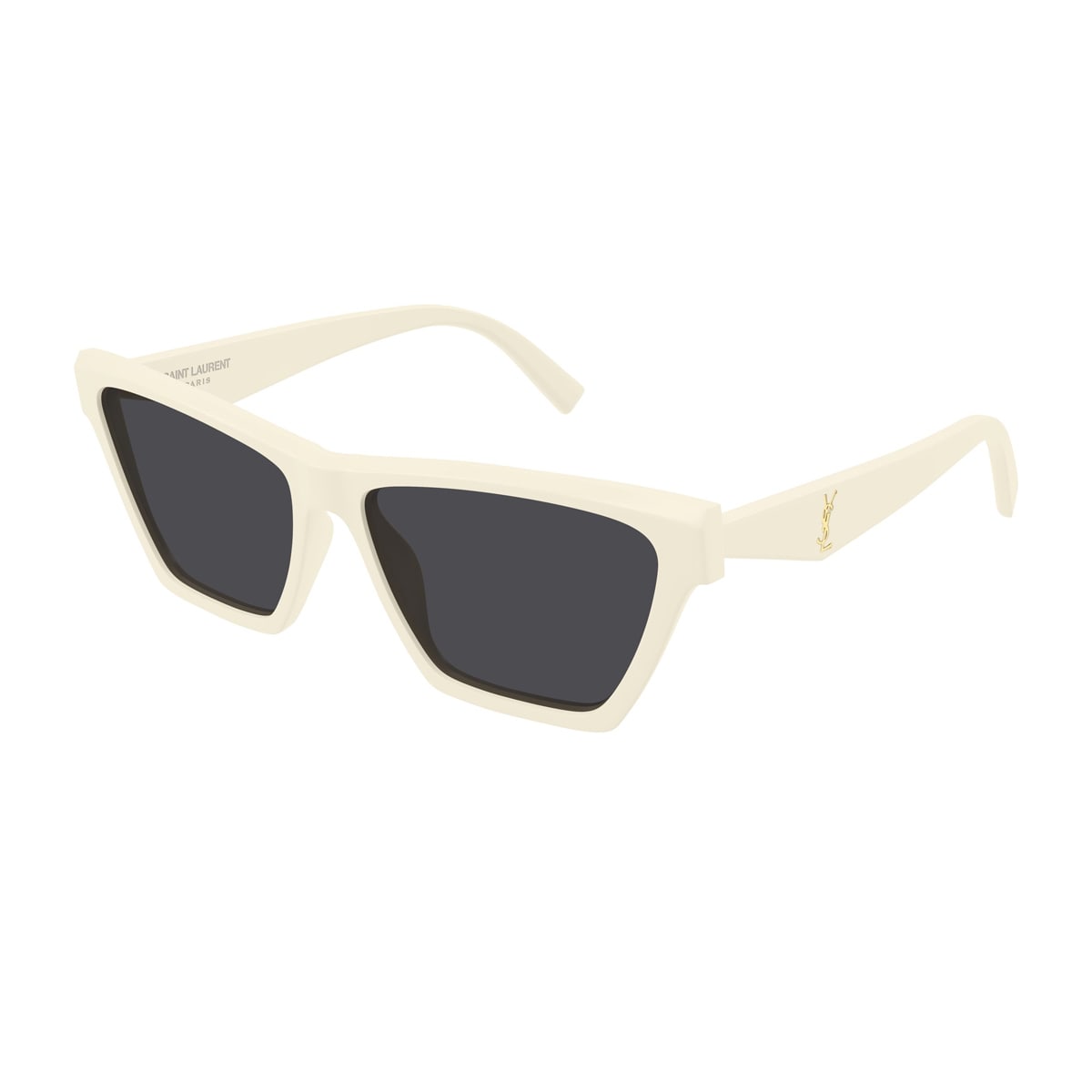 Shop Saint Laurent Sl M103 Linea Monogram 007 Ivory Black Sunglasses
