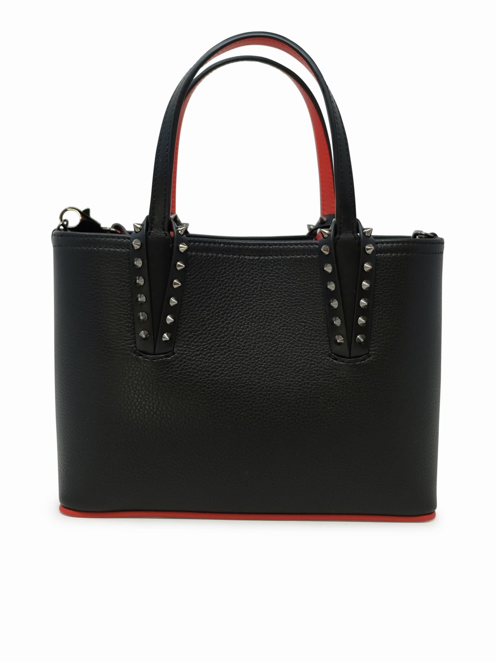 Shop Christian Louboutin Black Leather Cabata Small Bag