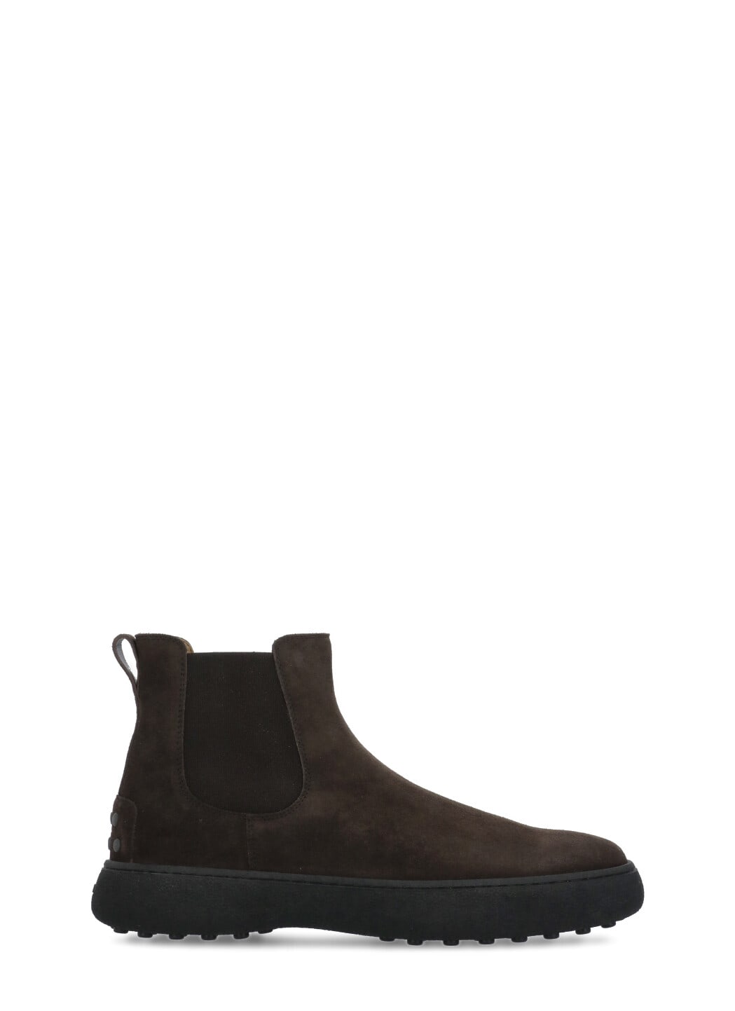 Shop Tod's Suede Leather Chelsea Boots In Brown