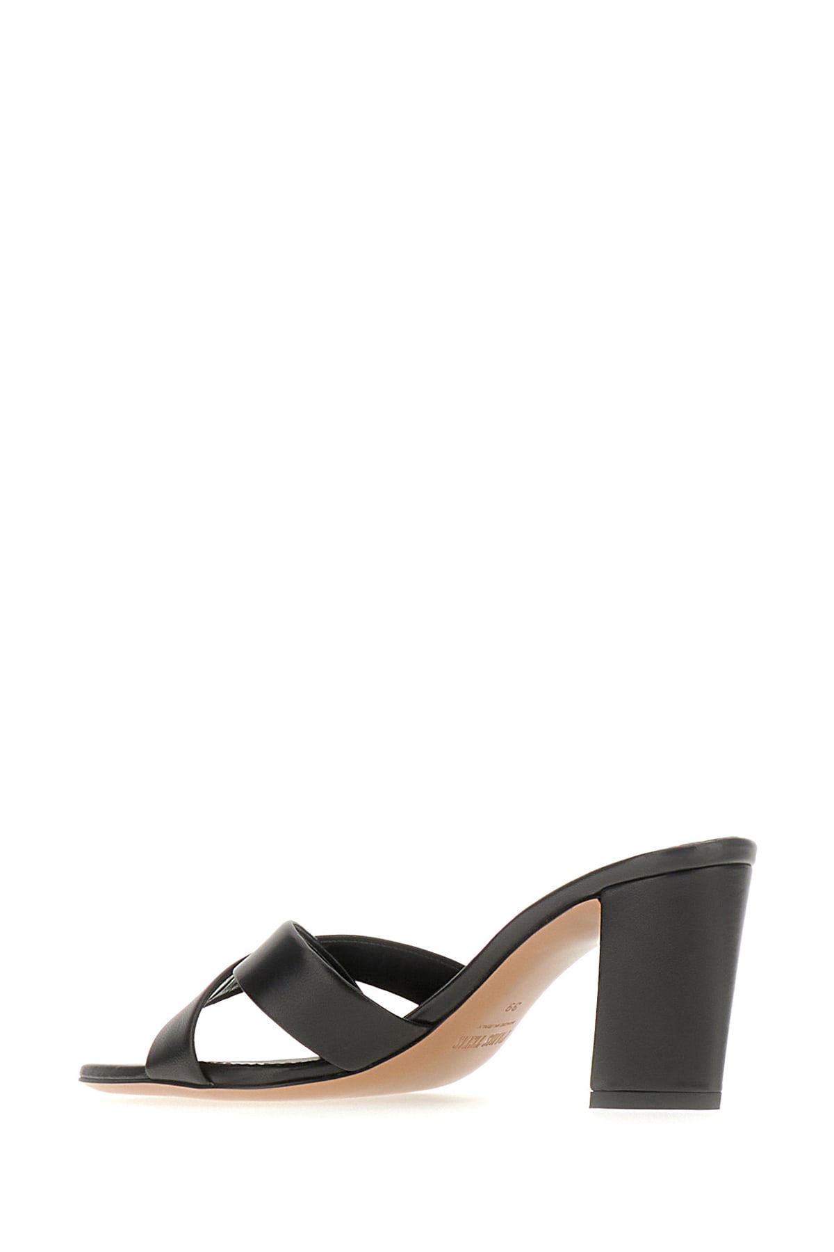 Shop Paris Texas Black Leather Dafne Mules