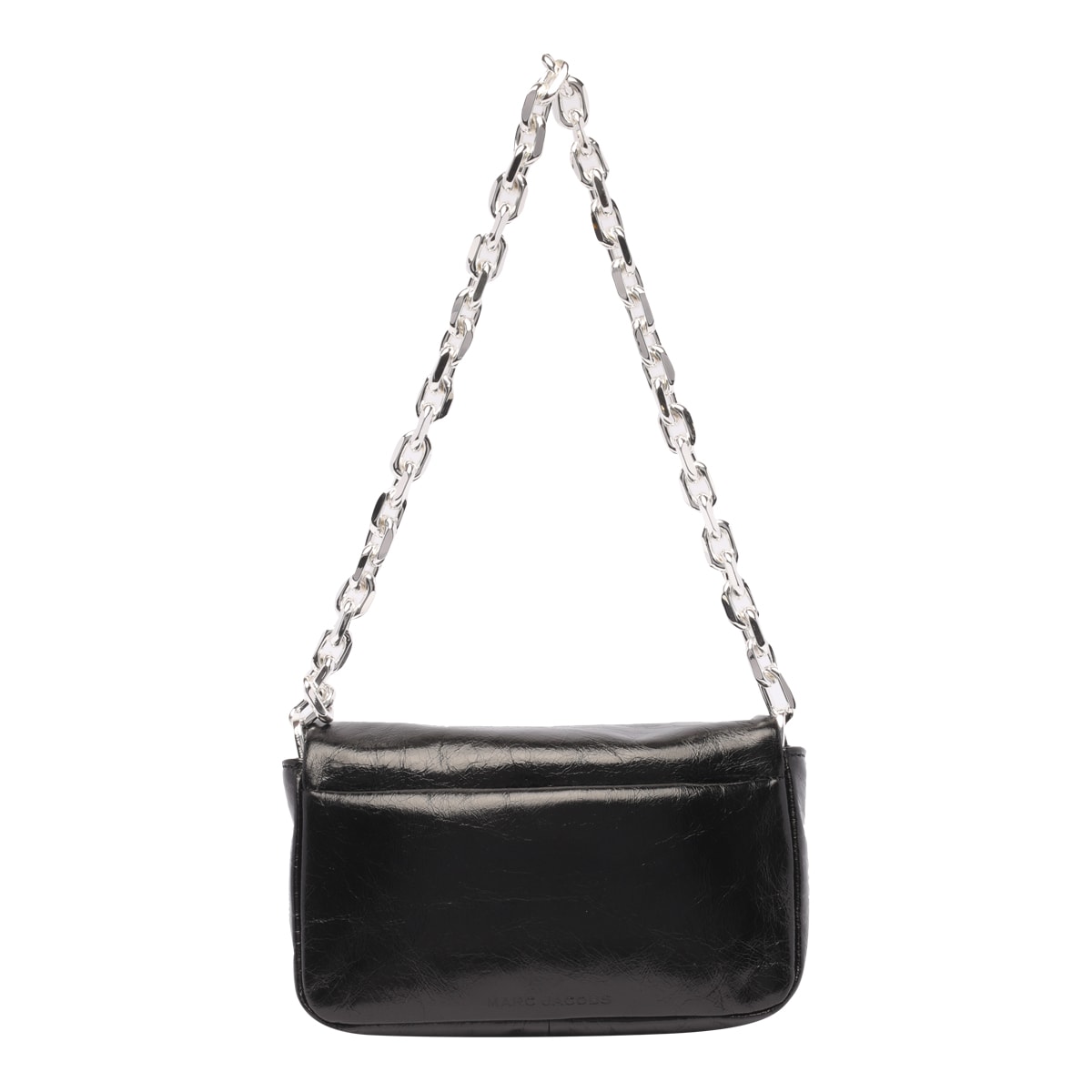 MARC JACOBS THE MINI PILLOW SHOULDER BAG IN BLACK LEATHER