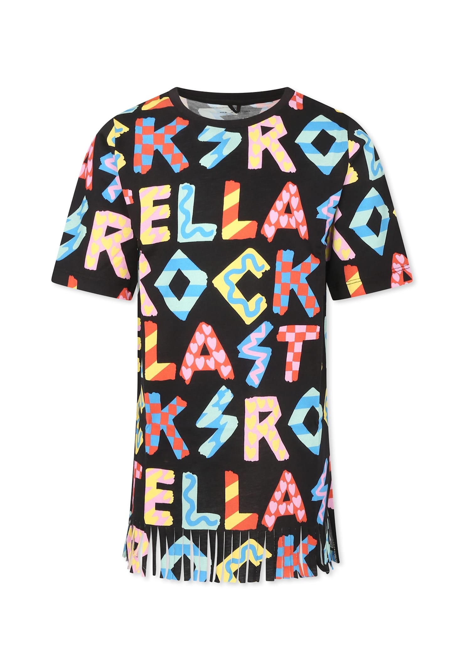 Stella Mccartney Cotton Jersey Dress In Black