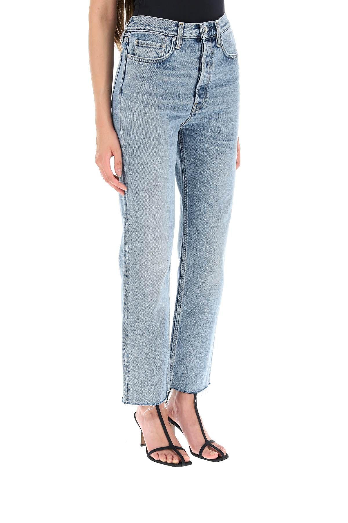 Totême Toteme Woman Jeans Blue Size 28w-30l Organic Cotton In Clear Blue
