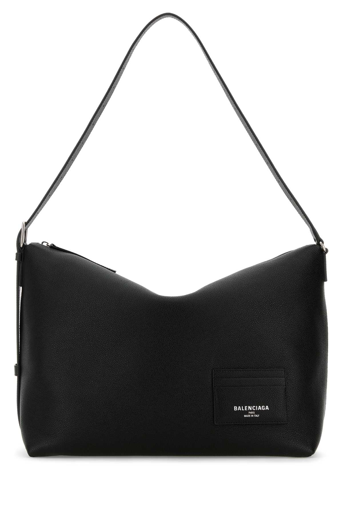 Balenciaga Black Leather Large Credit Crossbody Bag