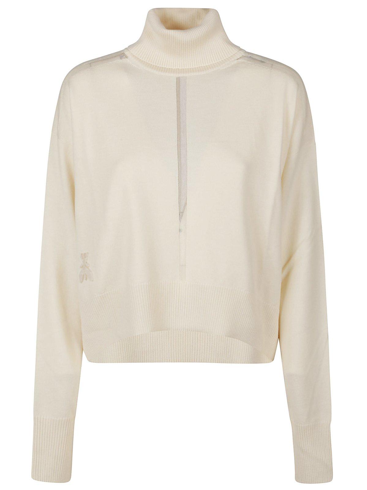 Roll-neck Panelled Jumper