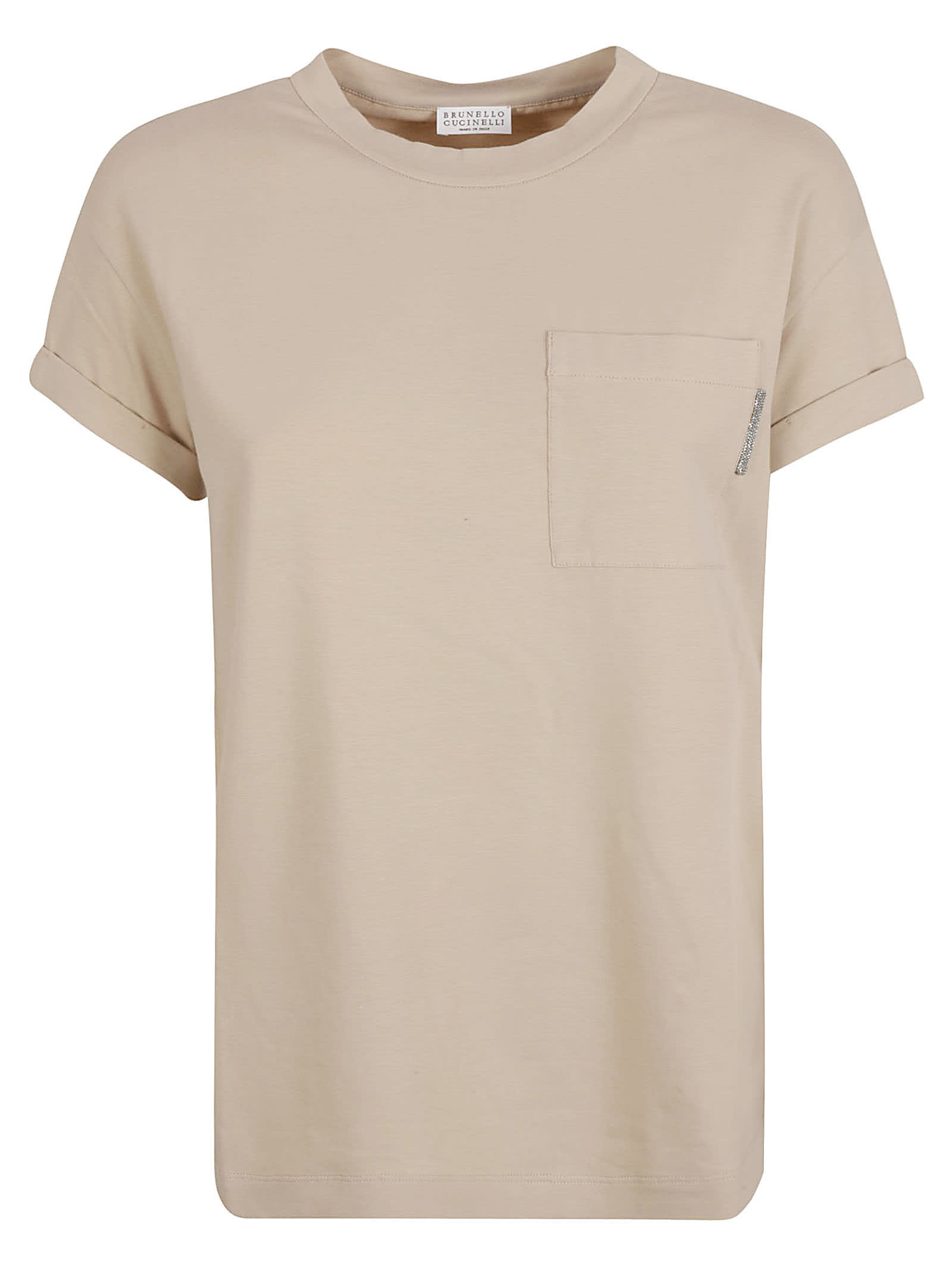 Patched Pocket Plain T-shirt