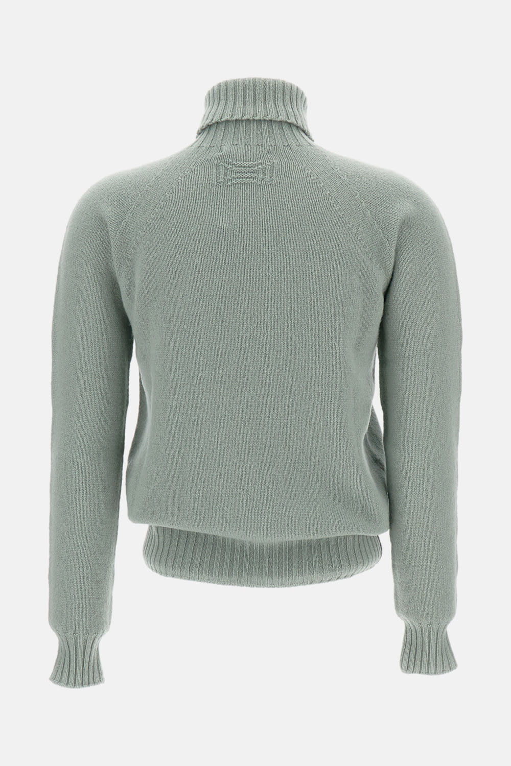 Drumohr Wool Turtleneck Sweater In Green