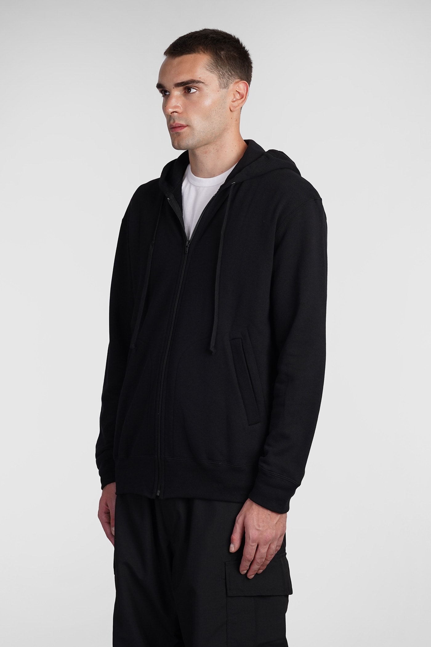 COMME DES GARÇONS PLAY SWEATSHIRT IN BLACK COTTON 