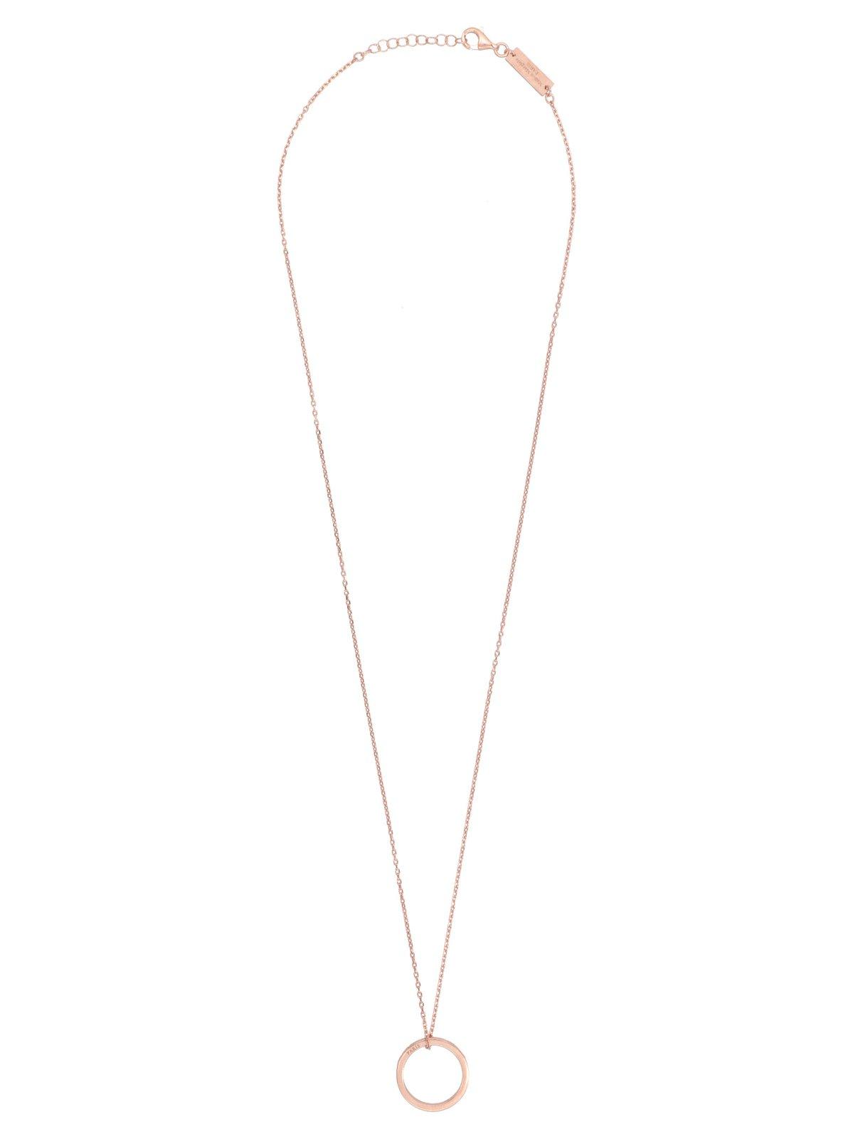 Shop Maison Margiela Numerical Ring-detail Necklace In Gold