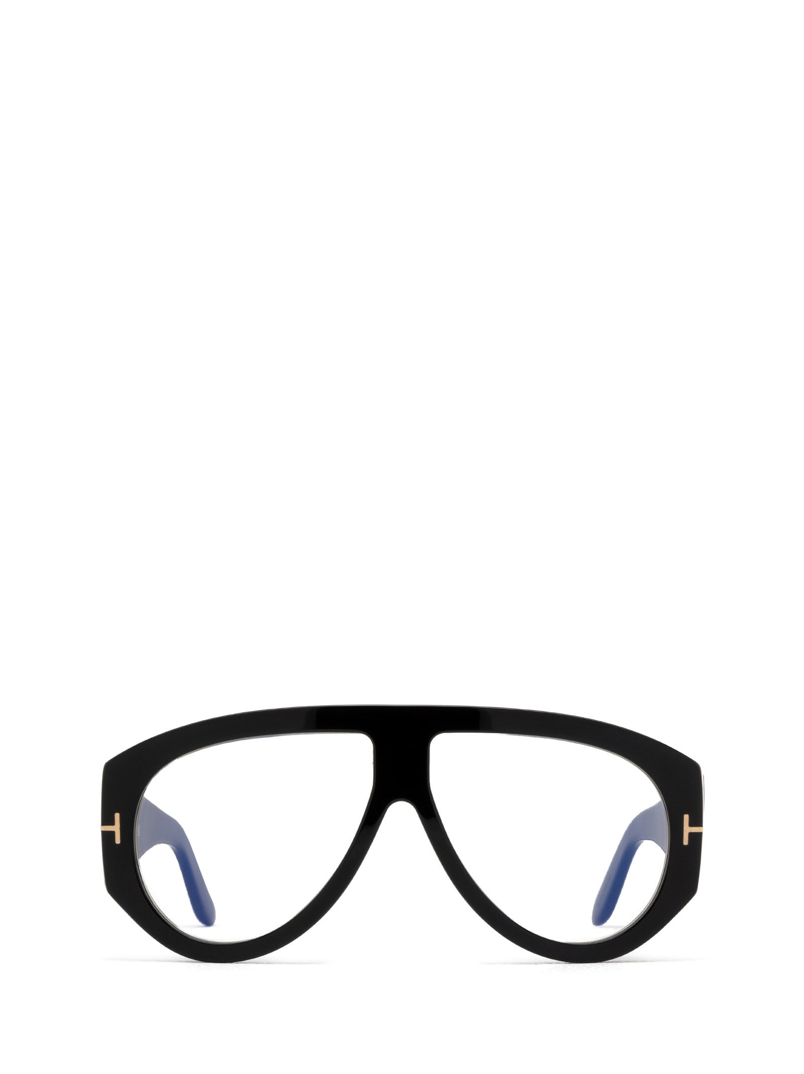 Shop Tom Ford Ft5958-b Shiny Black Glasses