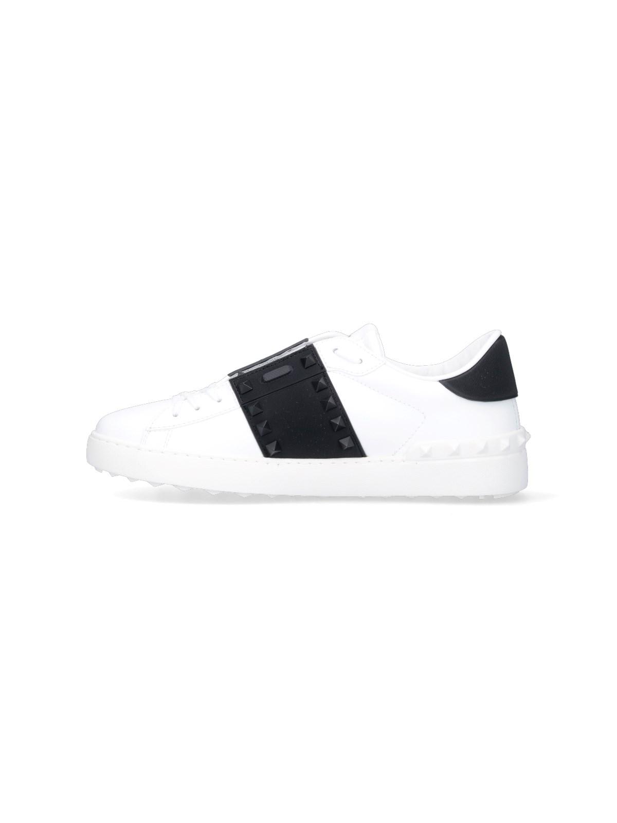 - Rockstud Untitled 11 Eather And Fabric Low-top Sneakers