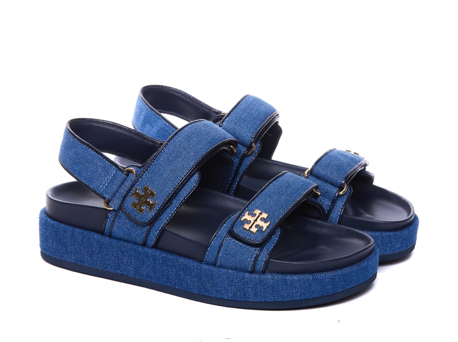 Shop Tory Burch Kira Sandals In Blue