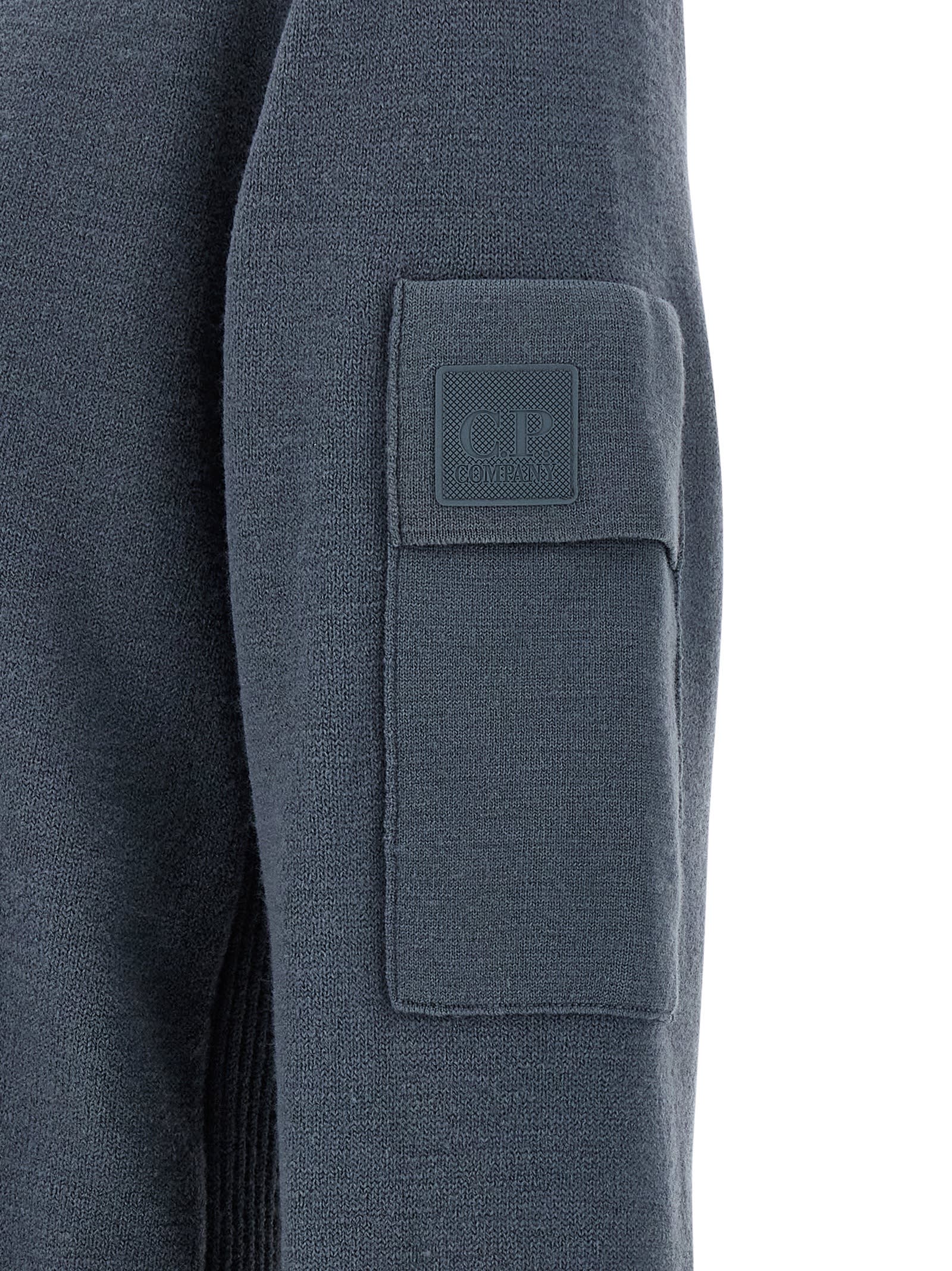 C.p. Company Extrafine Wool Sweater Sweaters And Cardigans Blue In Blue