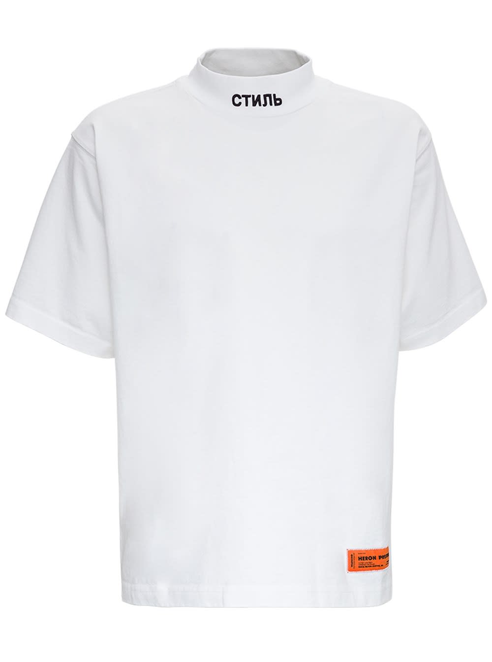 Click to view more detailed imagery on our partner's website Heron Preston Ctnmb Jersey T-shirt In White