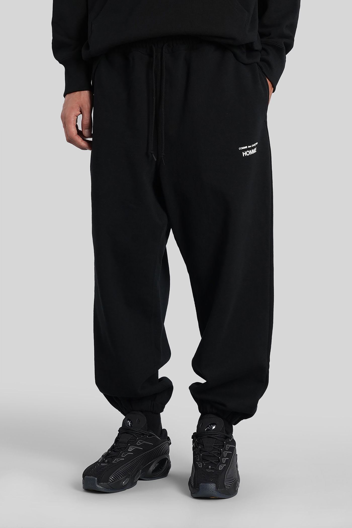 Comme Des Garçons Homme Deux Logo-print Track Pants In Black