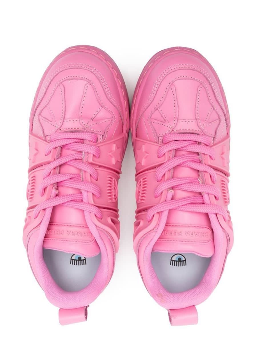 Shop Chiara Ferragni Sneaker Eye Fly In Pink