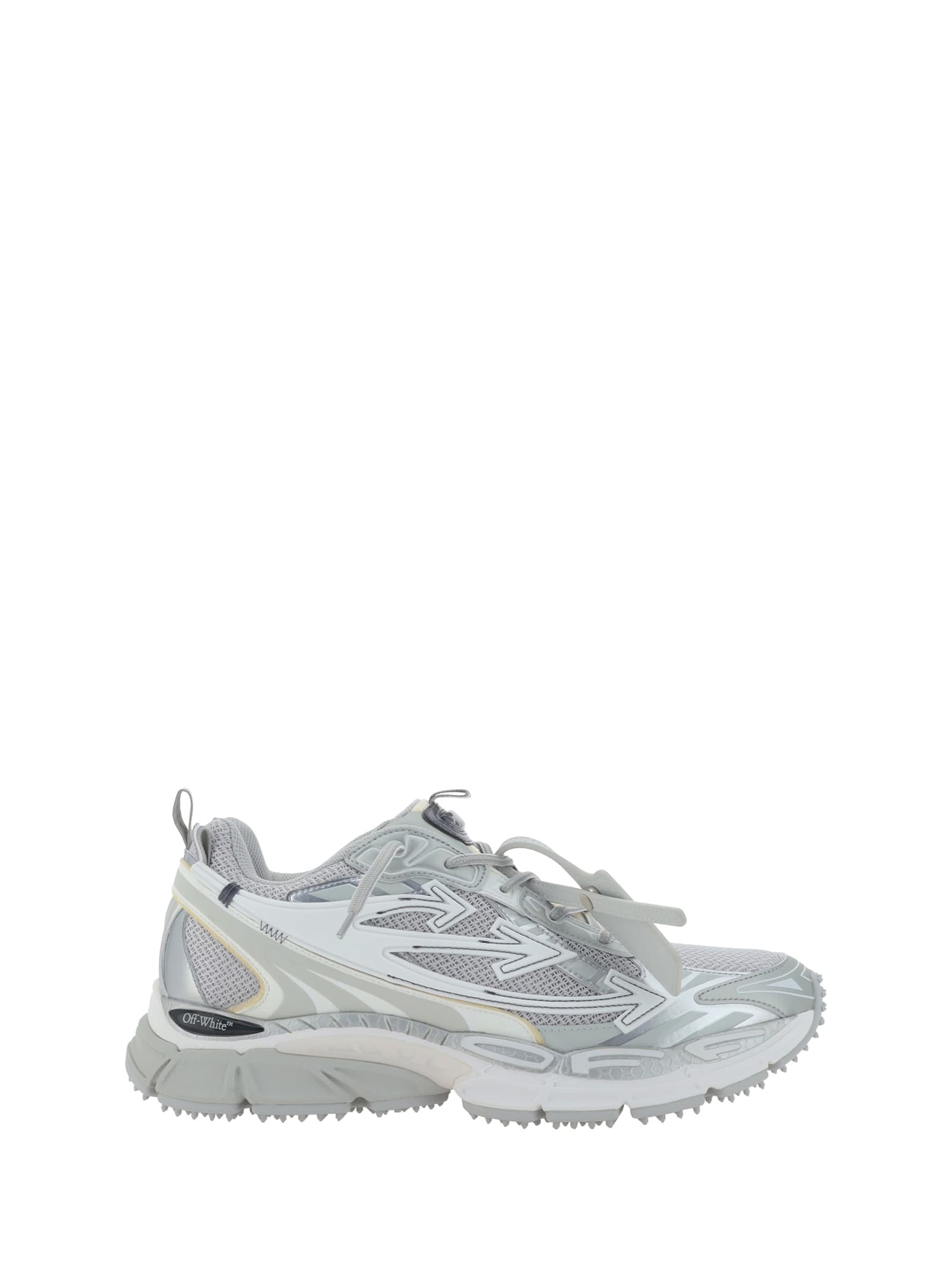 Shop Off-white Be Right Back Sneakers In Grey Silver