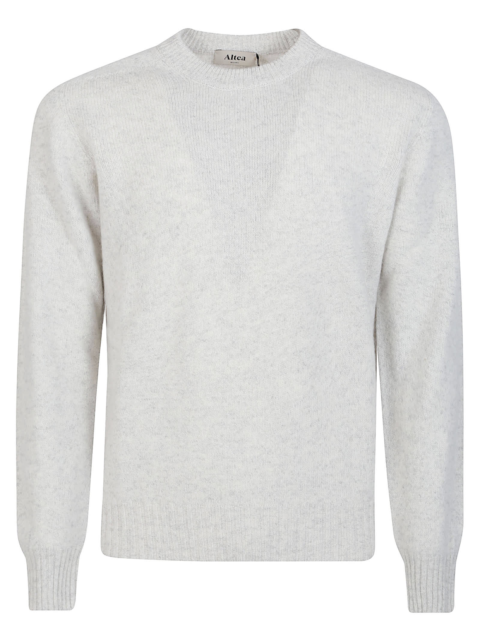 Altea Crew-neck Wool Sweater In Gray