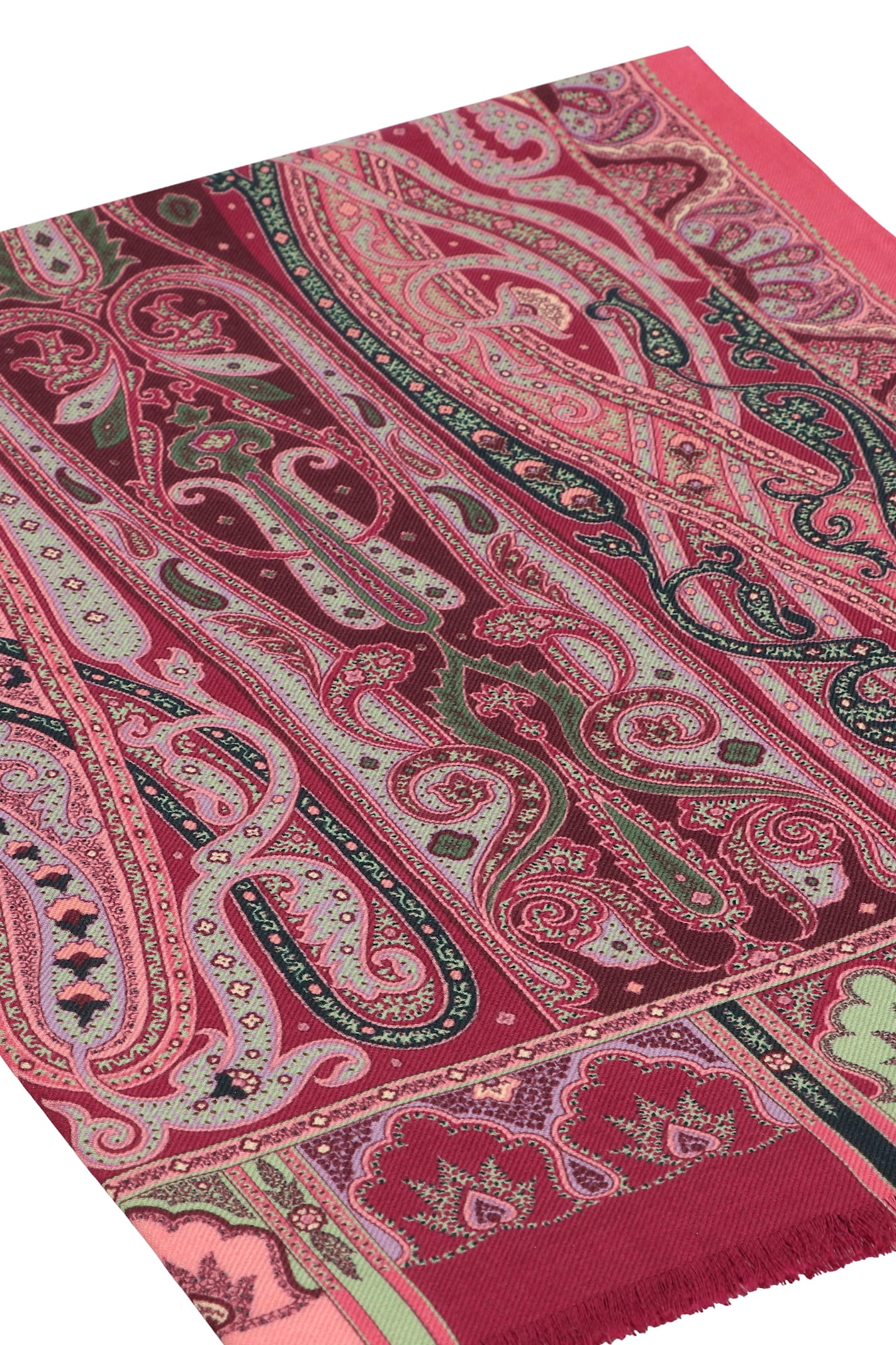 Etro Wool And Silk Scarf In Multi
