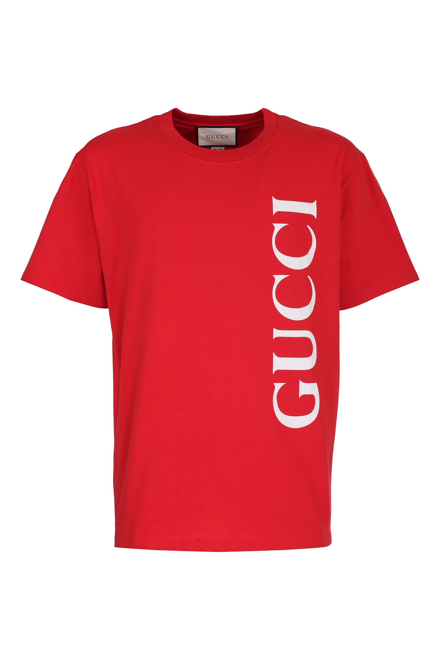 red gucci shirt