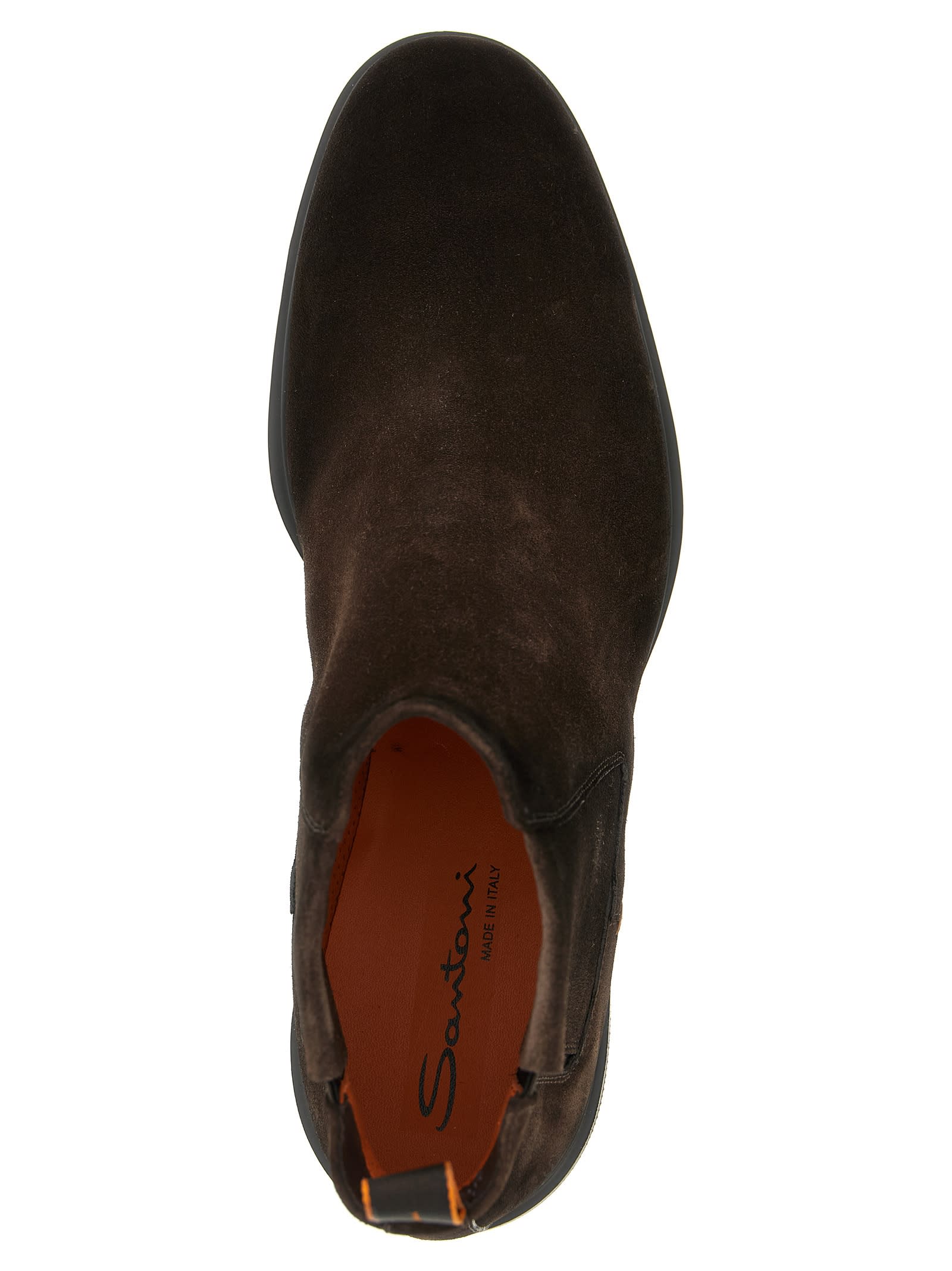 Santoni Easy Capsule Ankle Boots In Brown