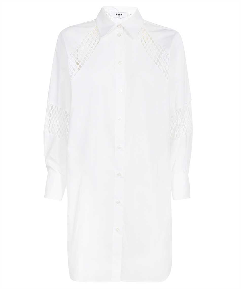 Msgm Cotton Dress In White