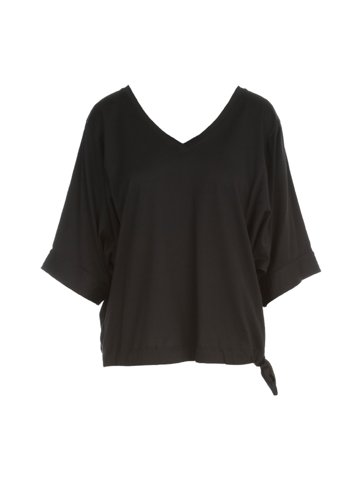 Liviana Conti Wide Sleeves T-shirt In Black