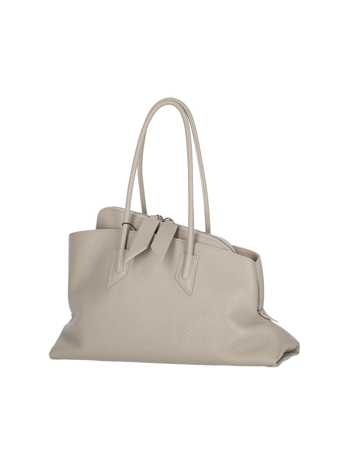 Attico Beige La Passeggiata Medium Shoulder Bag In White