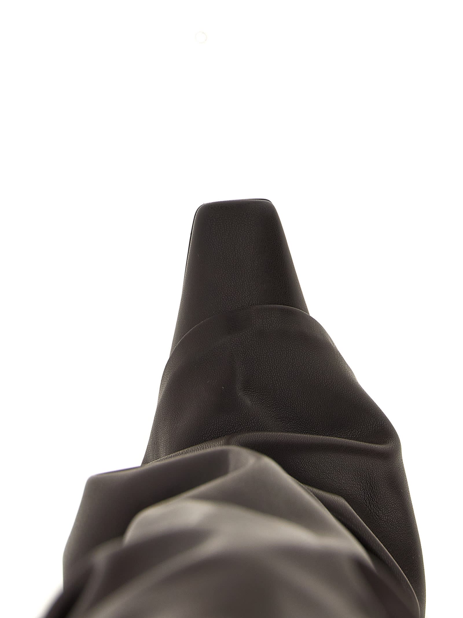 Attico Black "robin Otk" Thigh-high Boots