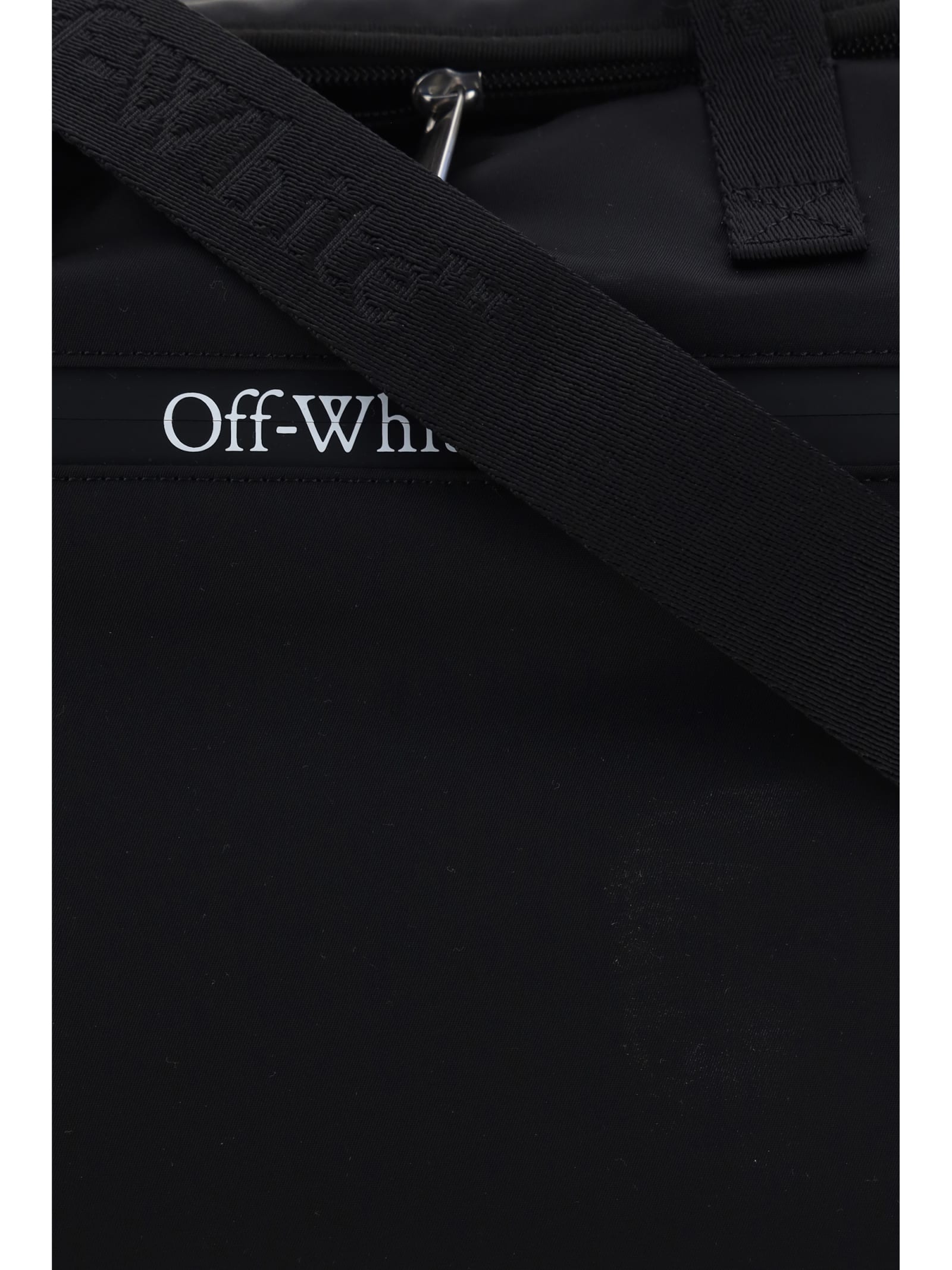 Shop Off-white Duffle Travel Bag In Black No Color
