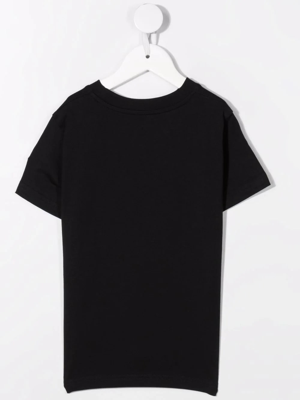 Shop Moncler Black T-shirt With Embroidered Logo