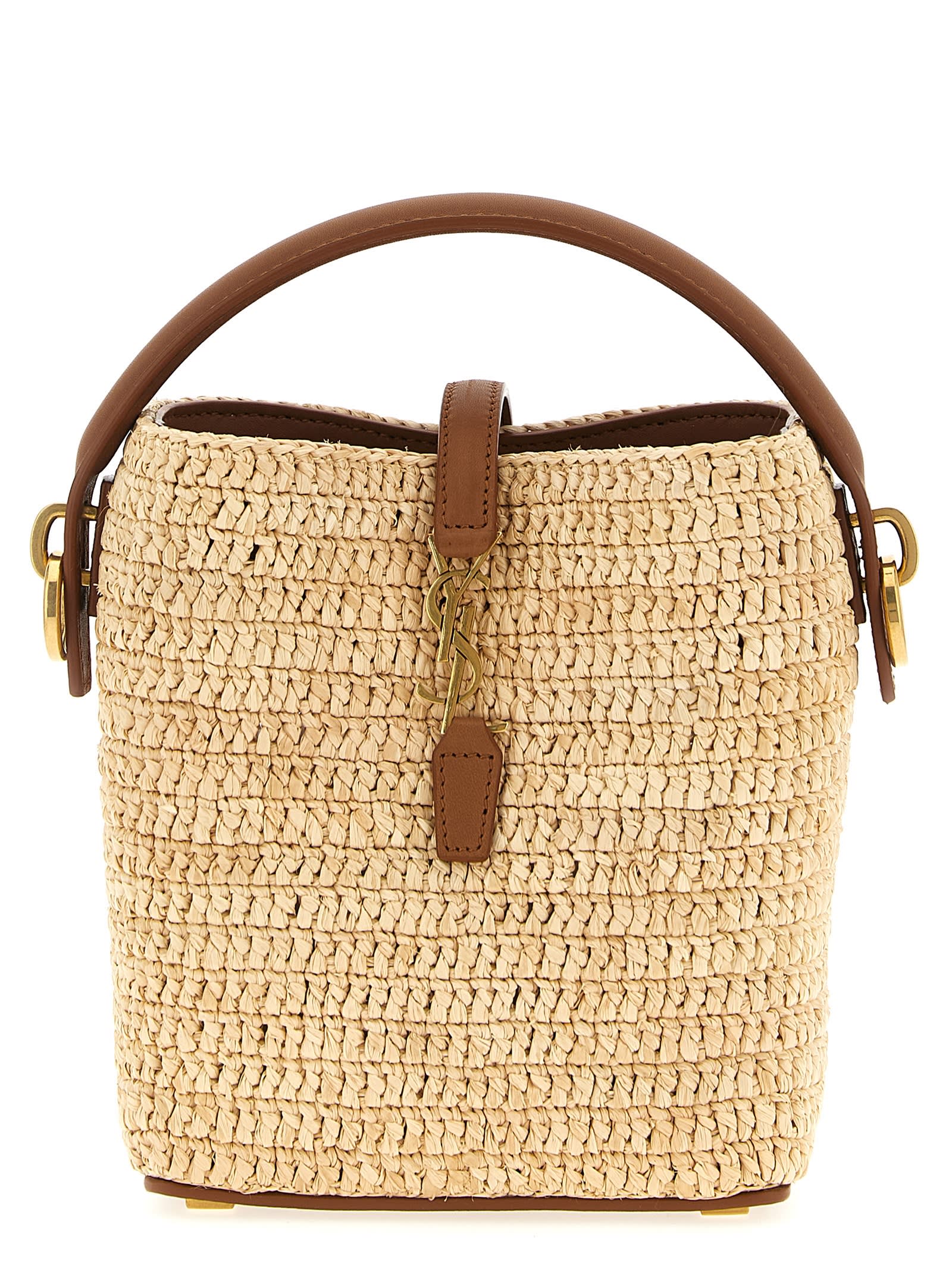 Saint Laurent Le 37 Mini Bucket Bag In Sand